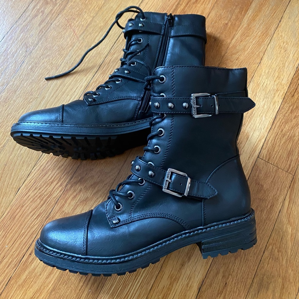 G by Guess black boots.